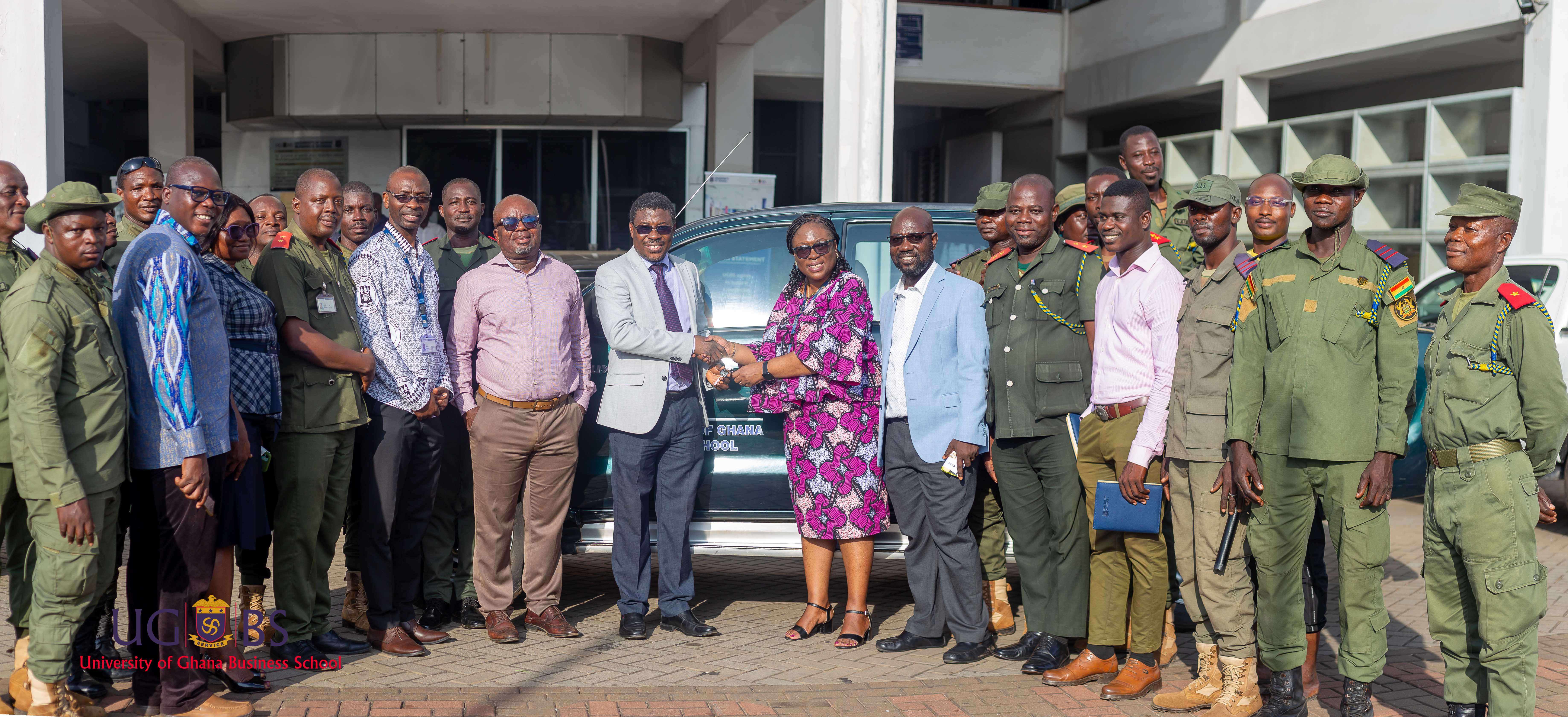 UGBS Donates Vehicles to Support three (3) University of Ghana Departments 