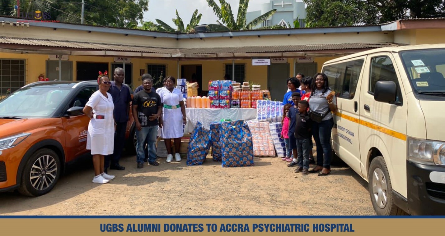 UGBS Alumni donates to Accra Psychiatric Hospital 